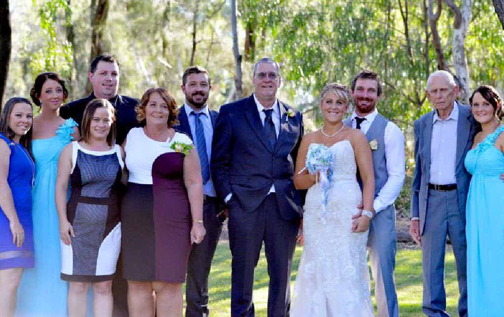 FAMILY MAN: Terry Lloyd’s family miss him greatly (he’s pictured, centre, at daughter Kaylah Johnson’s wedding). FAMILY MAN: Terry Lloyd’s family miss him greatly (he’s pictured, centre, at daughter Kaylah Johnson’s wedding).